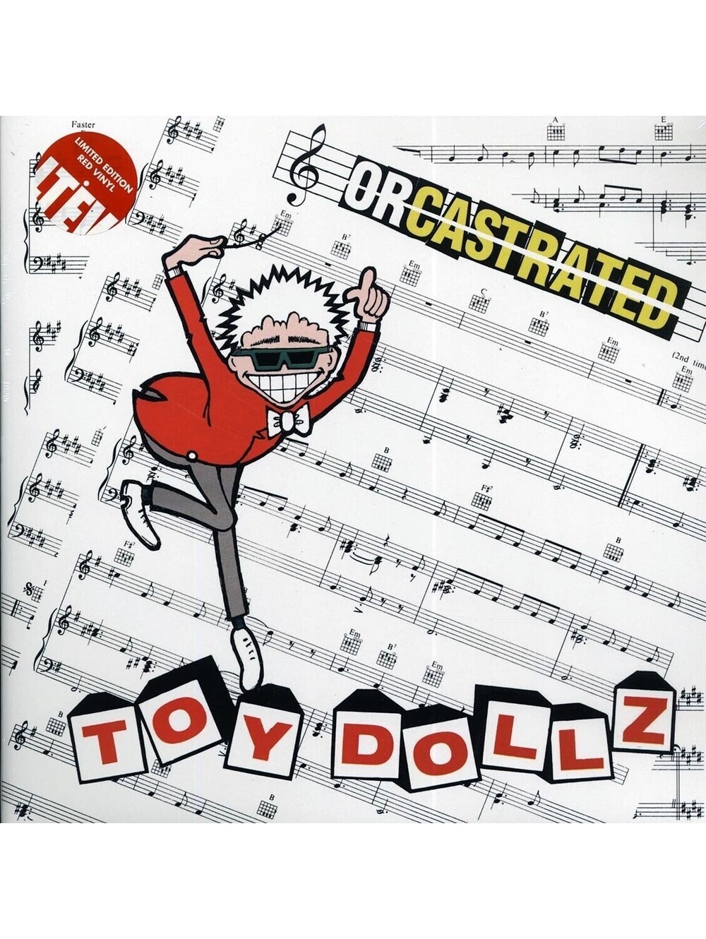 TOY DOLLS - ORCASTRATED LP RED VINYL RECORD oi! punk rock dickies vandals